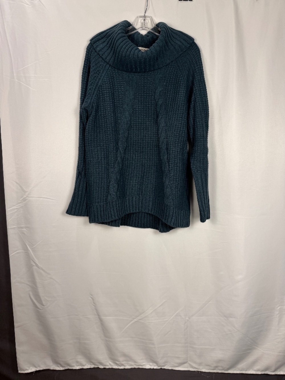 COLDWATER CREEK: Oversized Cowl Neck Sweater - Juniper Green